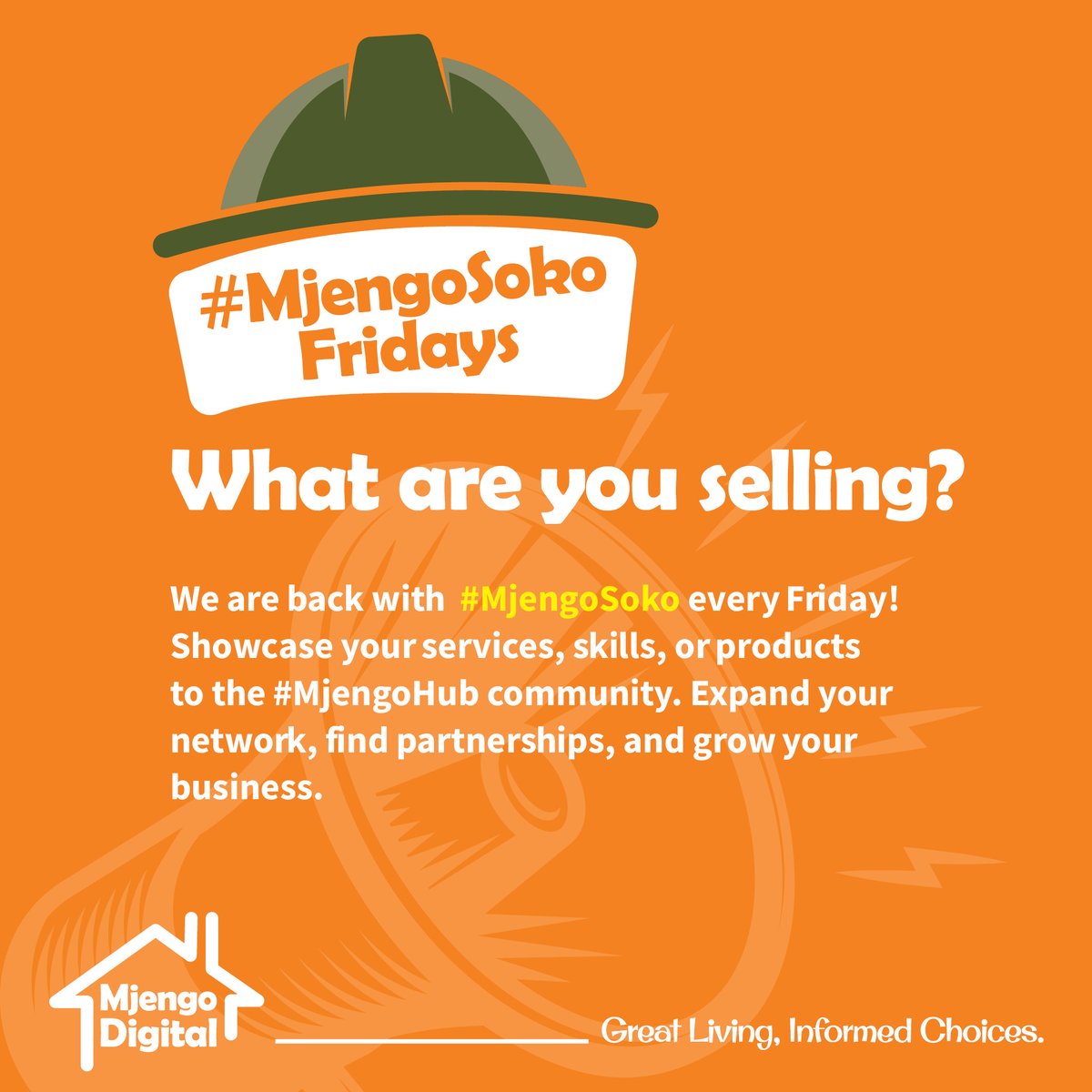 MjengoDigital's tweet image. We are back with  #MjengoSoko every Friday!
Showcase your services, skills, or products to the #MjengoHub community. Expand your network, find partnerships, and grow your business. Post  here