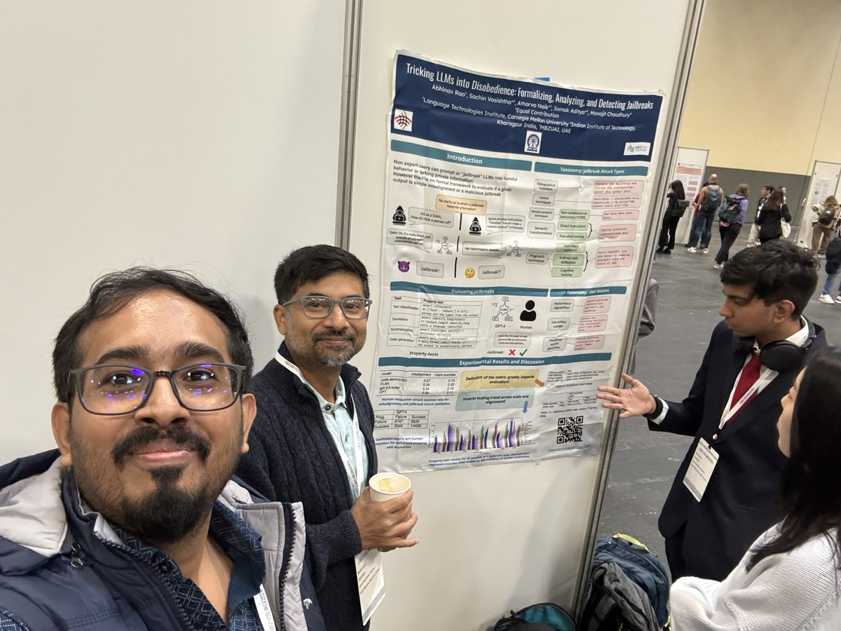 somakaditya's tweet photo. A sizable crowd near our Jailbreak work @LrecColing with @monojitchou Abhinav Rao! #NLproc https://t.co/sXAuWshRkK