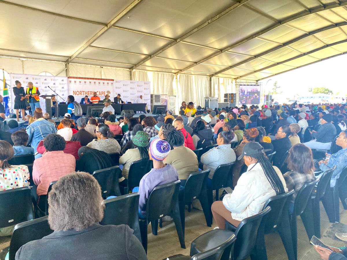 UIFBenefits's tweet photo. 📸Underway: The @deptoflabour in collaboration with @NCProvGov, today Friday, 24 May 2024, rolls-out 19 100 #LabourActivation extended skills development opportunities at the AR Abass Stadium in Kimberly. 

#UIF
#WorkingForYou https://t.co/ao1FHiChnY