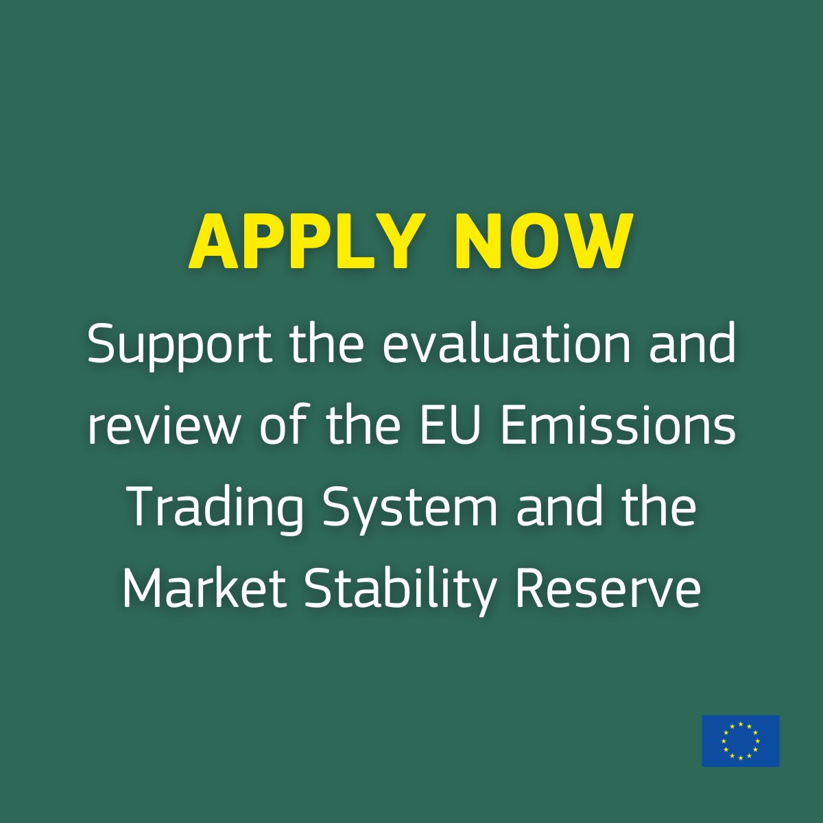 DG CLIMA has launched a call for tenders for support with the evaluation and review of the EU Emissions Trading System #EUETS and the Market Stability Reserve. 📅 Deadline to submit tenders: 5 July 2024 ➡️ Notice and Terms of Reference: ec.europa.eu/info/funding-t…