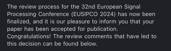 Oguryu417's tweet photo. KDDIとDFKIでの研究成果が #EUSIPCO2024 に採択されました！！！！

研究を国際会議に採択できる環境にいれたことに本当に感謝しています。 共著の方々には感謝でいっぱいです。今後も、頑張ります💪💪 https://t.co/CC5R04m6bm