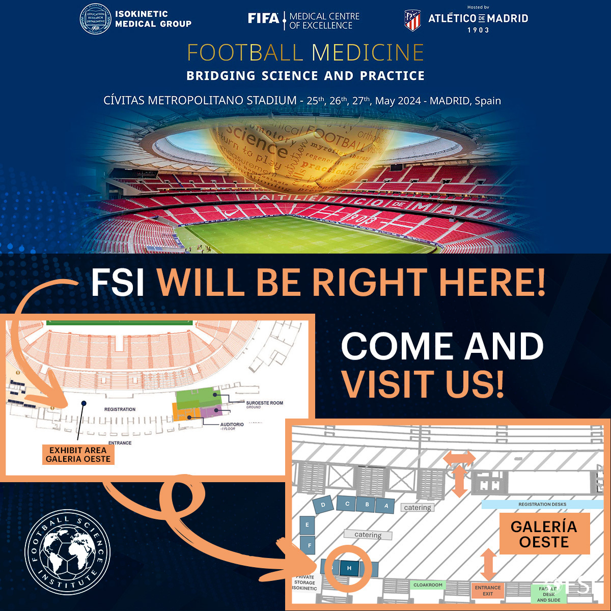 fsitraining_'s tweet photo. 🏟️ Join us at the Cívitas Metropolitano Stadium in Madrid from May 25th to 27th, 2024 at the Football Medicine conference hosted by @footballmed !

📢 Stay tuned for updates!

🔍 Visit us https://t.co/gNFYpjlSpk

#SportsMedicine #FootballMedicine #IsokineticConference https://t.co/EcWgd3hBJO