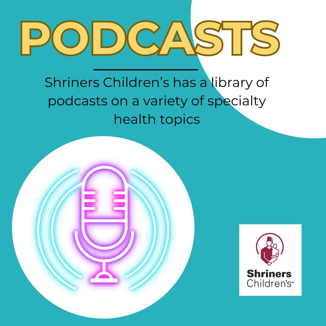 Shriners Children's has a library of informative podcasts covering a variety of specialty healthcare topics! Listen today on your favorite podcast app or on our website: shrinerschildrens.org/en/news-and-me… #podcast #parents #healthcare