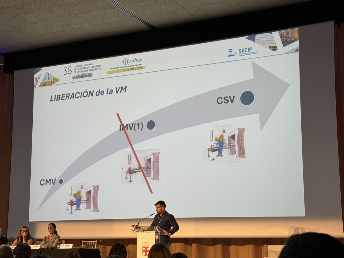Como broche de oro, recordad que la ventilacion espontánea continua debe emplearse en nuestros pacientes en cuanto podamos. <a href="/GRSECIP/">GT Respiratorio SECIP</a> <a href="/lasecip/">SECIP</a> #SECIP2024 <a href="/dr_jpablo/">Juan Pablo García Iñiguez⚕</a> lo has hecho increible!!