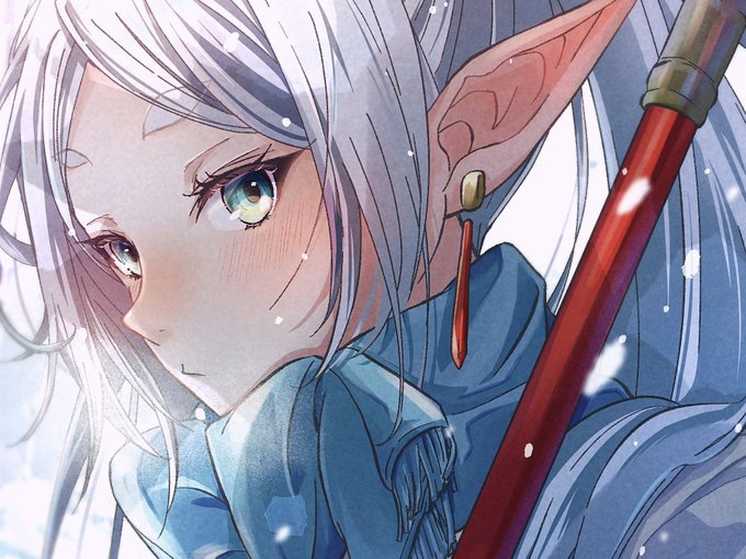 「snowing white hair」 illustration images(Latest)