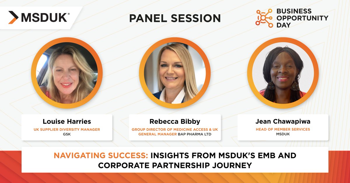 Join us for the 1st panel session at MSDUK's Business Opportunity Day: 'Navigating Success: Insights from MSDUK's EMB and Corporate Partnership Journey' 🌟 #UKSPF