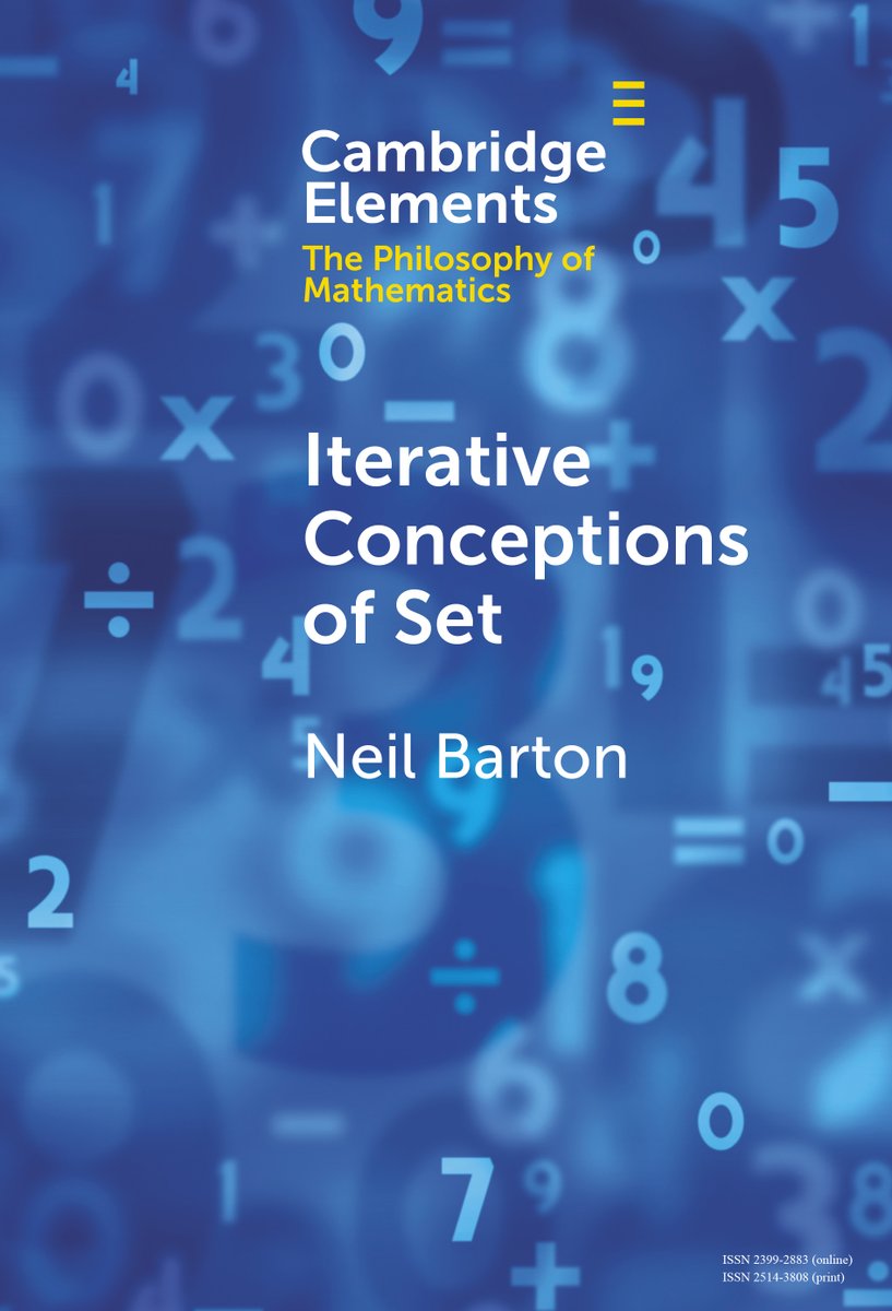 Cambridge University Press - Philosophy (@cambup_philnyuk) on Twitter photo Don’t miss your chance to read new Cambridge Element Iterative Conceptions of Set by <a href="/CantorsCoffee/">Neil Barton</a> Free access available until 30 May.
cup.org/3K3Iesg
#cambridgeelements #philosophy Don’t miss your chance to read new Cambridge Element Iterative Conceptions of Set by <a href="/CantorsCoffee/">Neil Barton</a> Free access available until 30 May.
cup.org/3K3Iesg
#cambridgeelements #philosophy
