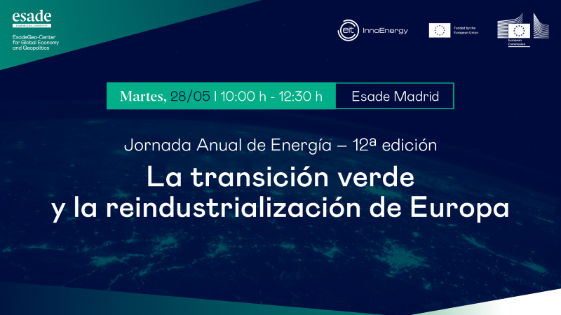 🌟 Don’t Miss the EsadeGeo 12th Annual Energy Conference! 🌟 Moderated by Elena Bou, featuring key speakers from Esade, EIT InnoEnergy European Commission and industry leaders. 📅 Date: May 28th 📍 Location: Esade Madrid 🔗 Register here: hubs.ly/Q02ymKd20