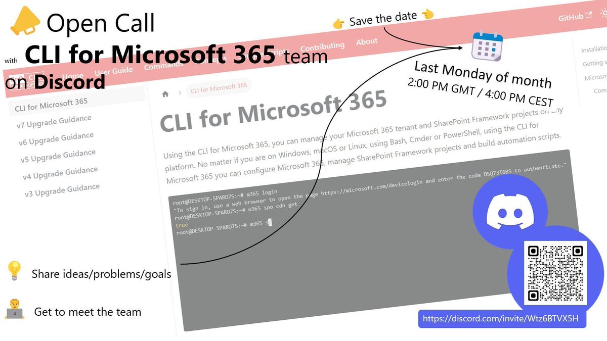 CLI for Microsoft 365 tweet media