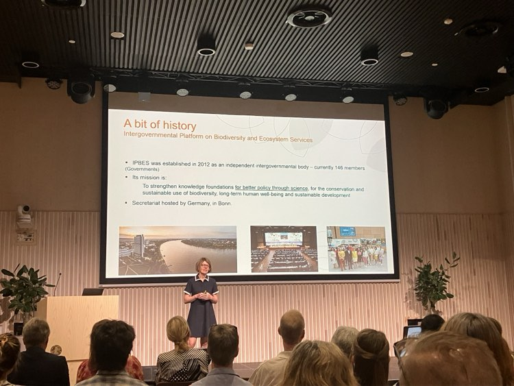 Pete Manning (@peteecology) on Twitter photo Great talk yesterday by Anne Larigauderie on the role, history and acheivements of <a href="/IPBES/">ipbes</a>. Today she will be awarded a Honorary Doctorate from the University of Bergen <a href="/UiB/">Universitetet i Bergen</a> <a href="/CeSAM_UiB/">Centre for Sustainable Area Management</a> Great talk yesterday by Anne Larigauderie on the role, history and acheivements of <a href="/IPBES/">ipbes</a>. Today she will be awarded a Honorary Doctorate from the University of Bergen <a href="/UiB/">Universitetet i Bergen</a> <a href="/CeSAM_UiB/">Centre for Sustainable Area Management</a>