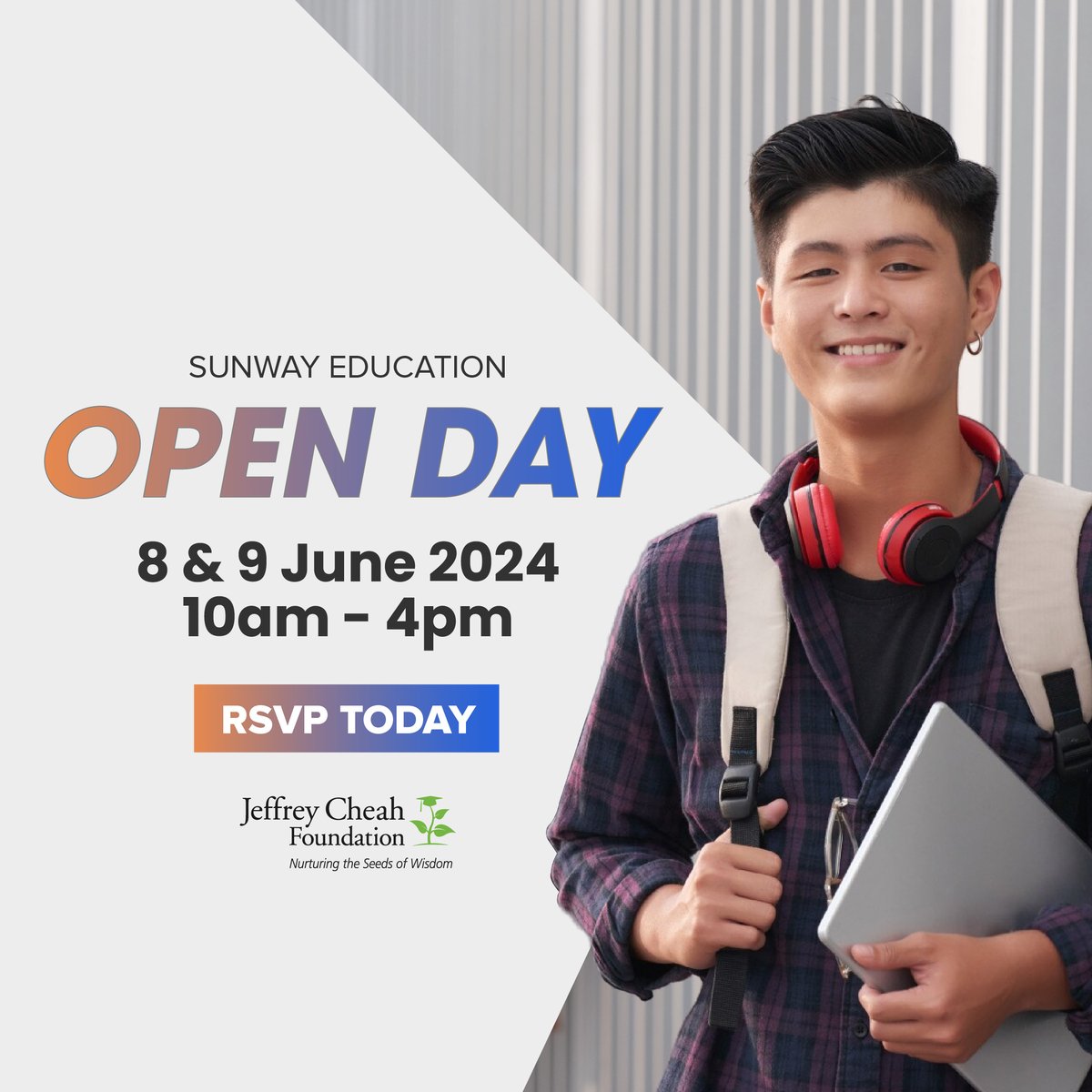 Are you looking to start a new chapter in your education journey? #SunEduOpenDay returns on the 8th & 9th June 2024 and we are delighted to assist you in finding your desired career pathways! 🤩🏫 For more information and registration, visit: my.sunway.edu.my/openday