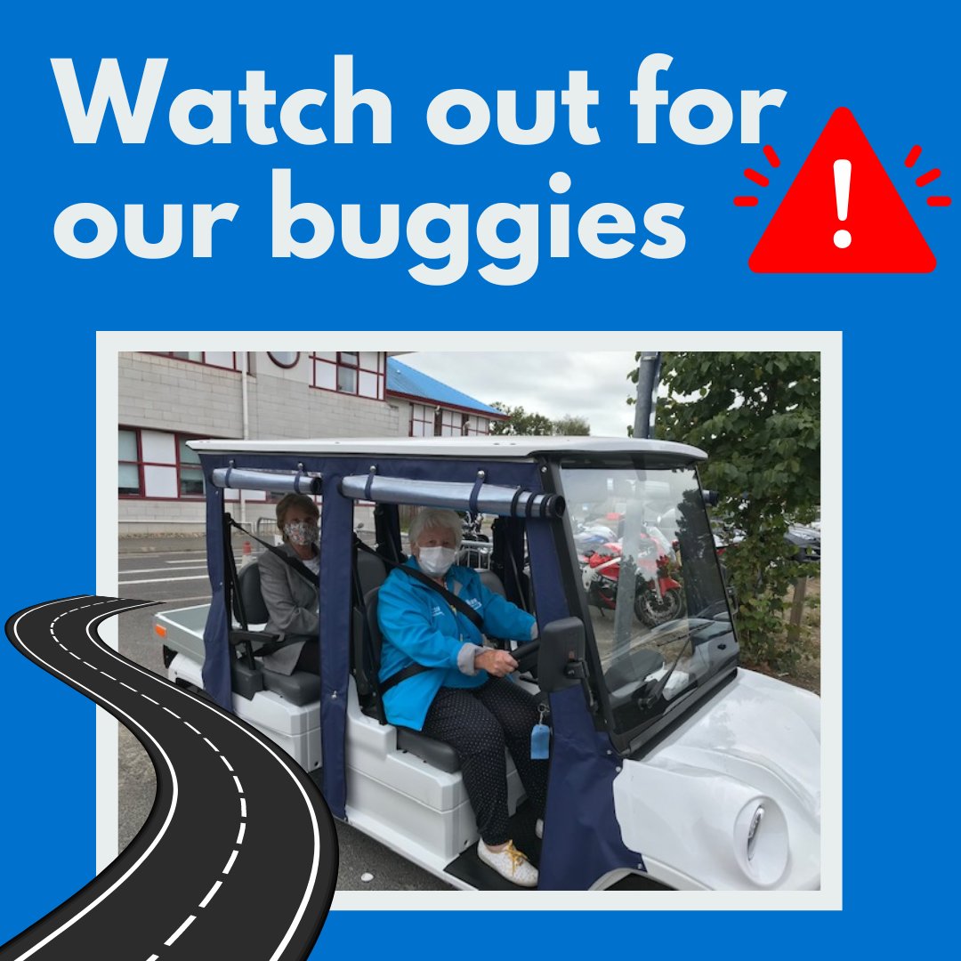 Please drive carefully when approaching the Royal Bournemouth Hospital from Castle Lane East ⚠️Our electric buggies are helping patients and visitors get around the hospital safely. Thank you 😊