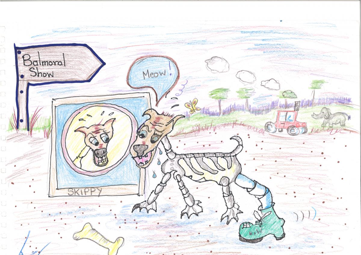 Fighting Words NI (@fightingwordsni) on Twitter photo This week we had <a href="/ColaisteFeirste/">Coláiste Feirste</a>'s Y10 class into our workshop space to write a story with us, and they created a hilarious story about little dog with a lot of bad luck. You can read 'Skippy the Skeleton Dog' here:
fightingwords.co.uk/stories/skippy…
Illustration by Tina Stevenson This week we had <a href="/ColaisteFeirste/">Coláiste Feirste</a>'s Y10 class into our workshop space to write a story with us, and they created a hilarious story about little dog with a lot of bad luck. You can read 'Skippy the Skeleton Dog' here:
fightingwords.co.uk/stories/skippy…
Illustration by Tina Stevenson