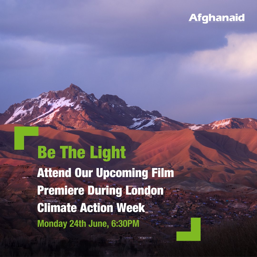 On Monday 24th June, as part of London #ClimateActionWeek🌏️, we would love for you to join us for the exclusive premiere of our brand new climate film, Be The Light ✨️

🔗 Head to our website and secure an early bird ticket: bit.ly/3QXMOfz