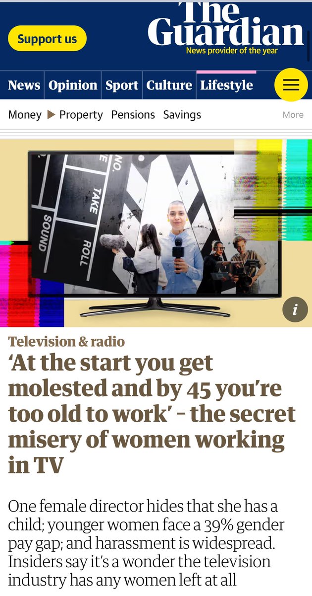 Shocker. How do we improve things for women working in tv and film?     #tvjobs #filmjobs 
Source: Guardian (link in comments)