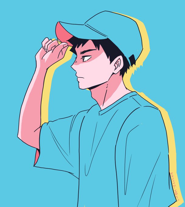 「棒球帽 黒髪」のTwitter画像/イラスト(新着)