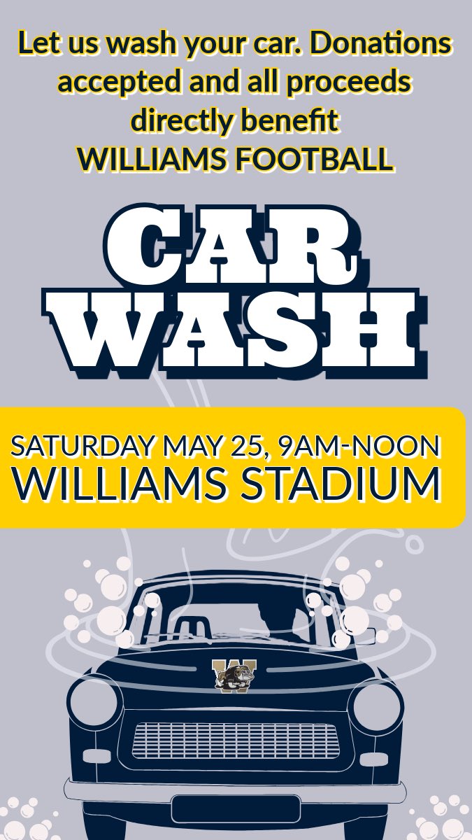 Remember to swing by the stadium Saturday morning and let us clean your car for you. Easy way to support our 2024 Bulldog Football team. We love seeing our fans, alumni, faculty and students. @DawgAthletics @dawgs_bite @WMWHS @ABSSPublic @BoosterWilliams @WHSDawgstrong