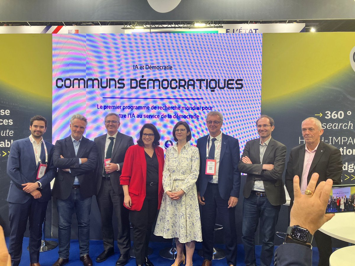 📣 A world first from today's #VivaTech! Introducing #DemocraticCommons, the first research program for ethical generative AI in service of democracy, led by @Make_org , @sciencespo , @Sorbonne_Univ_ and @CNRS ! 👉 sorbonne-universite.fr/en/news/world-…