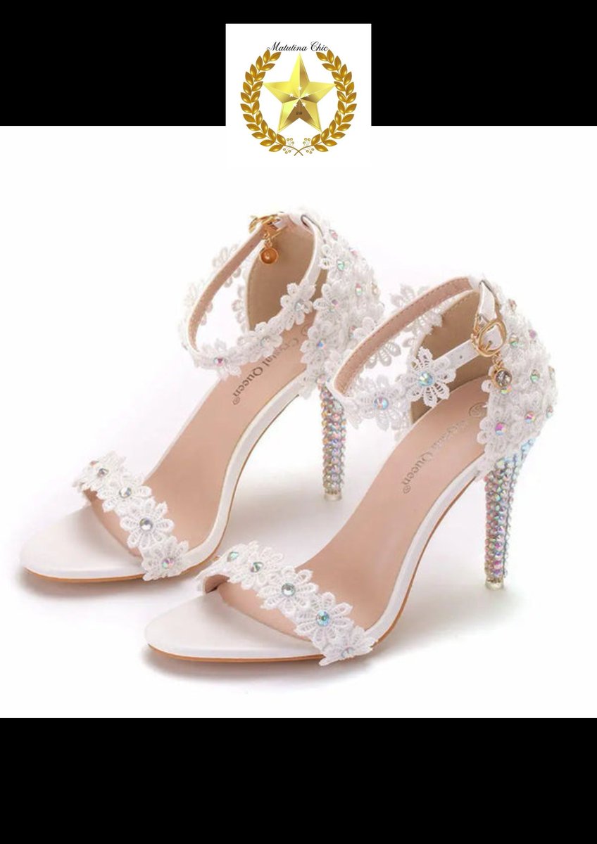 Crystal Queen – chaussures de mariage en dentelle pour femmes, talons hauts fins 

matutina-chic.com/products/cryst…