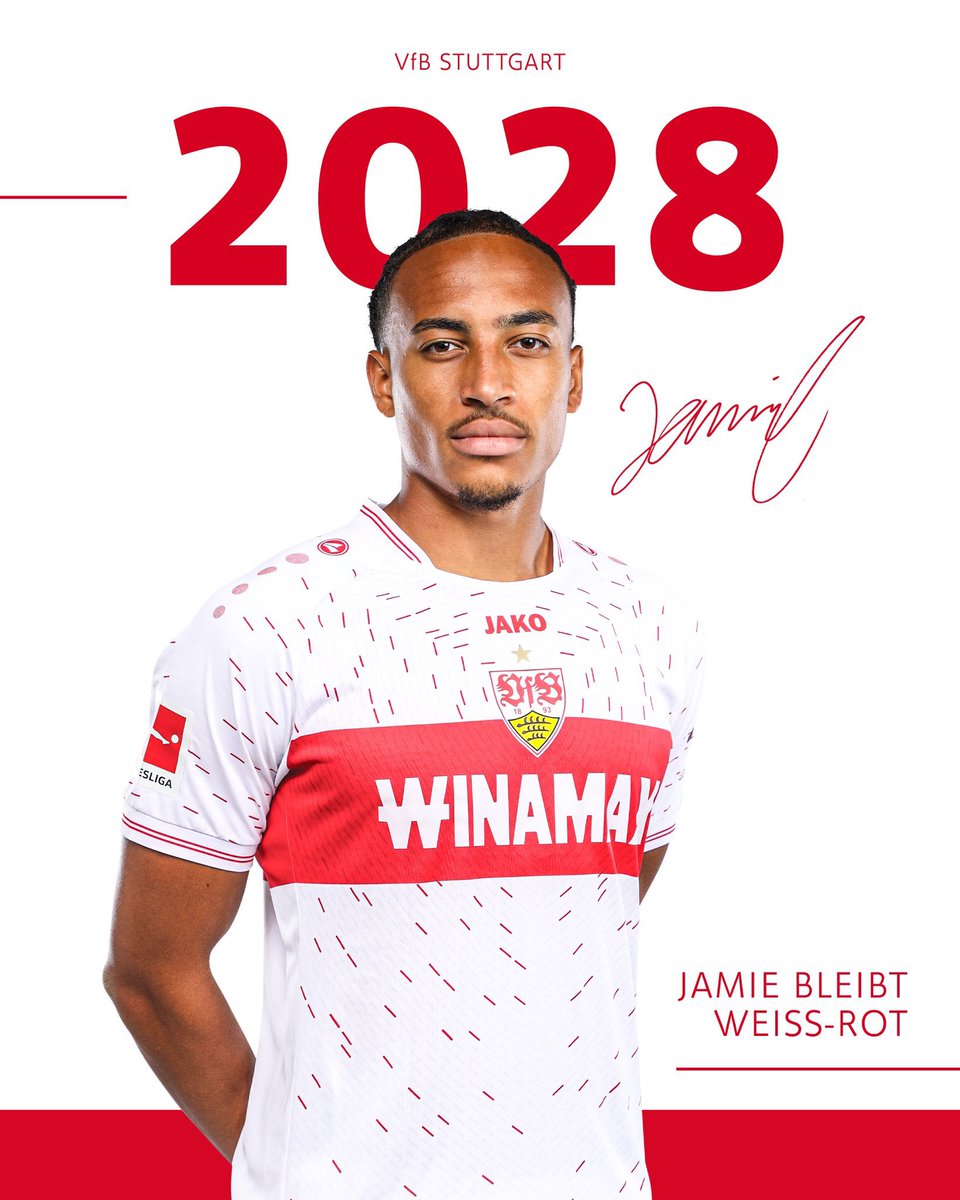 Oyuncu: Jamie Leweling🇩🇪 Eski Kulübü: 1. FC Union Berlin (VfB Stuttgart) Yeni Kulübü: VfB Stuttgart Tip: Bonservis Bedel: €5M Süre: 4 Yıl Mevkii: Sağ Kanat Yaş: 23 *Sözleşme 1 Temmuz 2024’te aktif olacak.