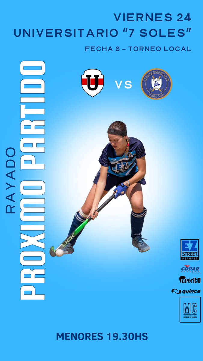 lasallehockeyc's tweet photo. 🗓️ AGENDA DE FIN DE SEMANA! 

Viernes 25/05 https://t.co/2X2KuIjxOZ