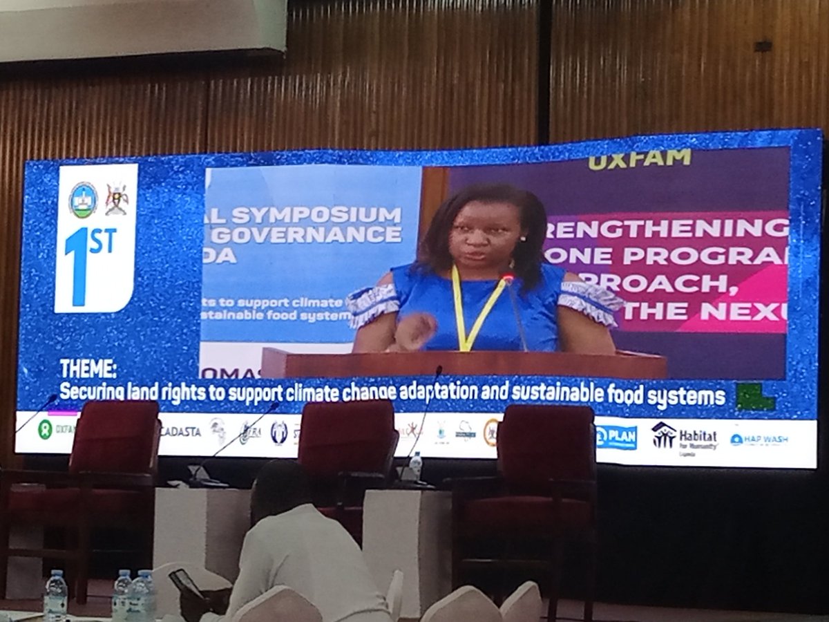 <a href="/kobsdoreen/">Dr. Kobusingye Doreen</a>  the Facilitator of the <a href="/nlcuganda/">nlcuganda</a> presenting an Annual Performance Report where she emphasized the need to understand the causal relationship between climate change and land governance and the need to protect the land rights of the vulnerable population.
#LandRights