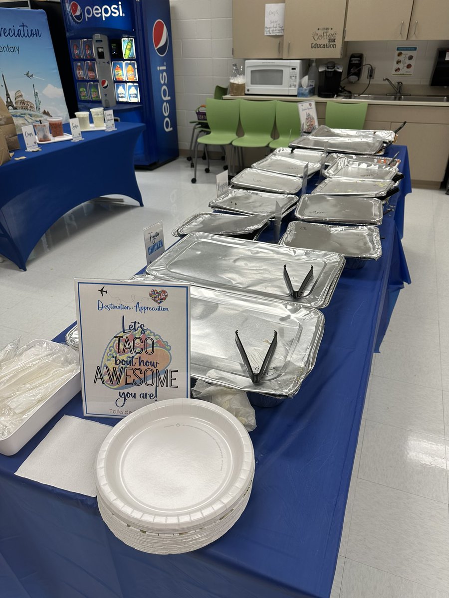 🎉 Destination reached! 🎉 Thank you to the <a href="/pta_parkside/">ParksidePTA</a> for another wonderful celebration of our staff this week! 🌟👏 <a href="/es_parkside/">THEParksideES</a> #DestinationAppreciation