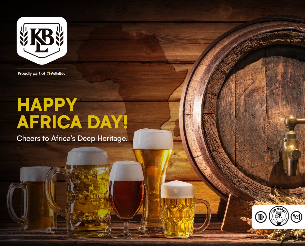 Today, we toast to Africa’s unity and strength.
At KBL, we craft beverages celebrating our continent’s rich traditions and bright future.
Happy Africa Day!
#AfricaDay #FutureWithMoreCheers