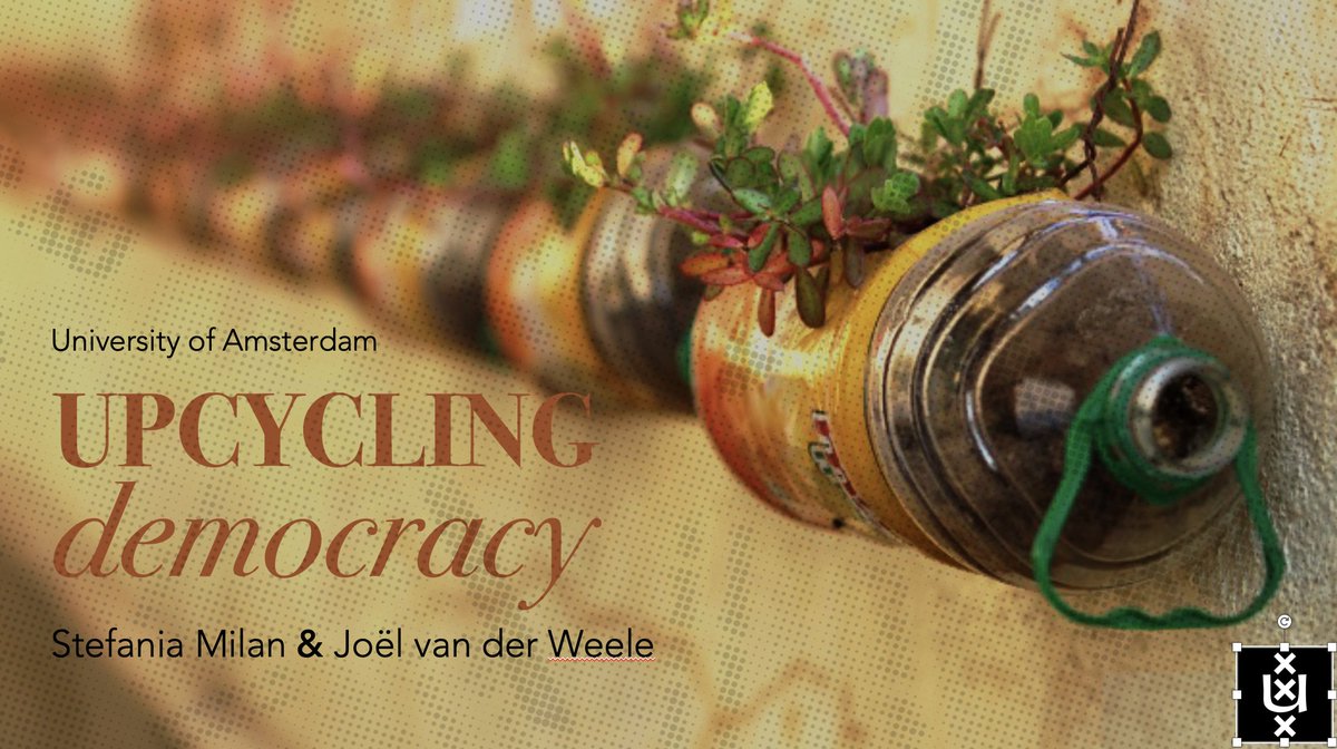 stefania milan (@annliffey) on Twitter photo Can democracy be upcycled? Today @JoelvdWeele and I will deliver our *joint* inaugural lecture as <a href="/UvA_Amsterdam/">UvA Amsterdam</a> Prof: an interdisciplinary conversation on how to make democracy work. Streamed live at 1630
hva-uva.cloud.panopto.eu/Panopto/Pages/… Can democracy be upcycled? Today @JoelvdWeele and I will deliver our *joint* inaugural lecture as <a href="/UvA_Amsterdam/">UvA Amsterdam</a> Prof: an interdisciplinary conversation on how to make democracy work. Streamed live at 1630
hva-uva.cloud.panopto.eu/Panopto/Pages/…