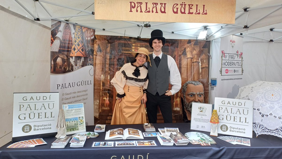 PalauGuell's tweet image. 🌸 Ja ho tenim tot s punt a la #FiraModernistaBCN. Ens hi trobareu fins diumenge!

📯 Avui i demà d'11 a 21 h, i diumenge fins les 14 h, al c/ Bruc cantonada Provença.