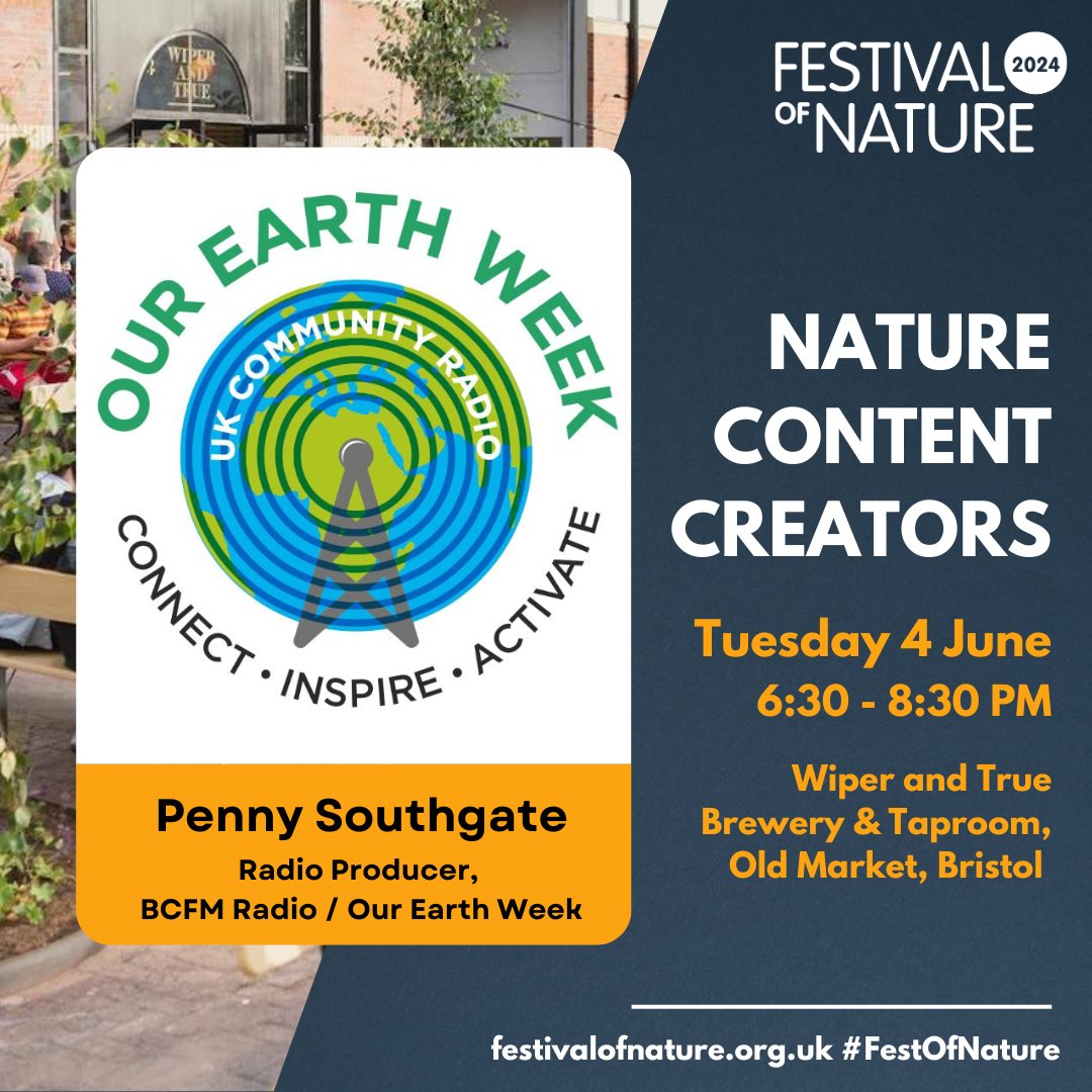 Looking forward to speaking at the #FestivalofNature on the 4th June!  And making new connections which always lead to so many interesting ideas and possibilities. #climateaction #nature