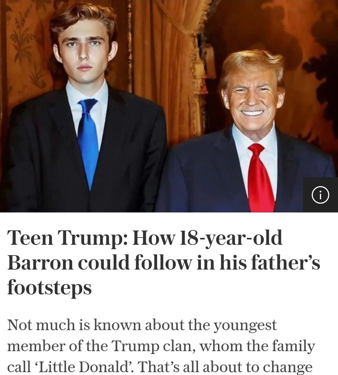 django_just's tweet image. As we know by now that the upcoming Elections would bring volatility, and $BARRON 🇺🇸 would be our ticket for profits. With Millions in mcap within our reach, now's the time to get on board. 🔥
Follow @BARRONMEMECOIN for updates. #ETH #MAGA #TRUMP
Son of Trump (Barron)
📄 CA:…