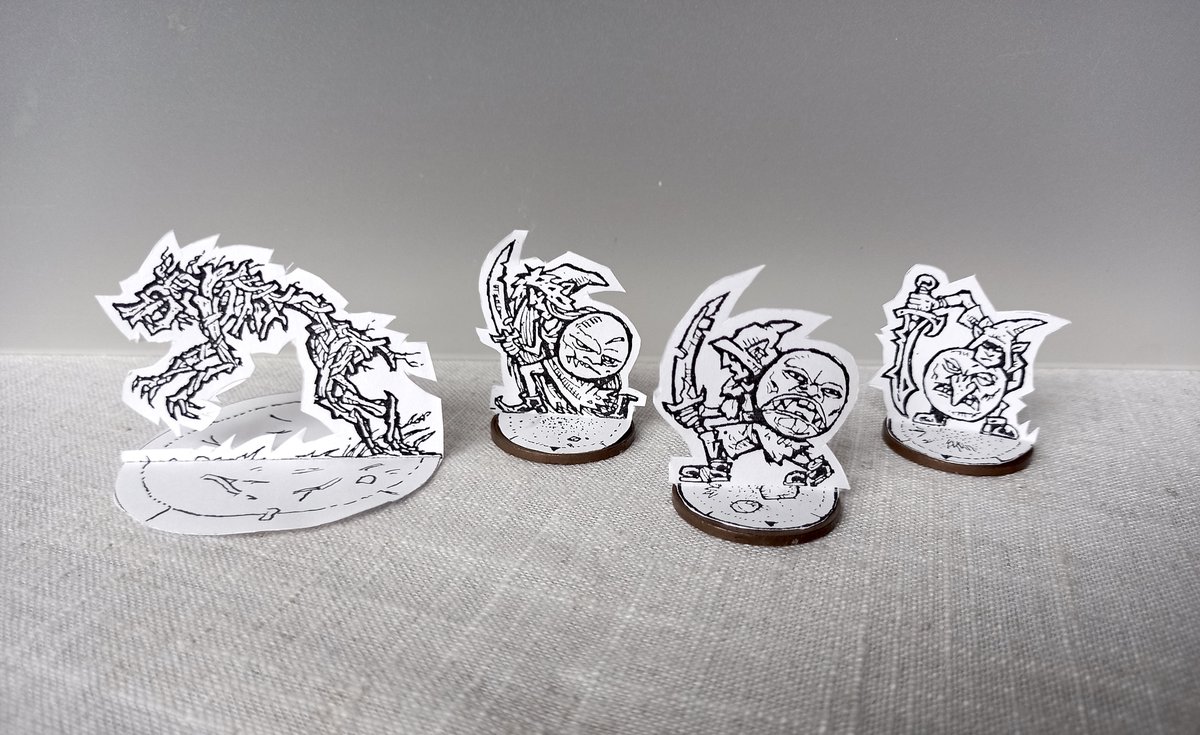 Got knives, got paper, got glue? Hobby Different™ this Bank Holiday weekend with Vlätkrig Paper Miniatures. Choose from range of seven sets, including sneaky Köblings and twisted Eotnas Helawört.