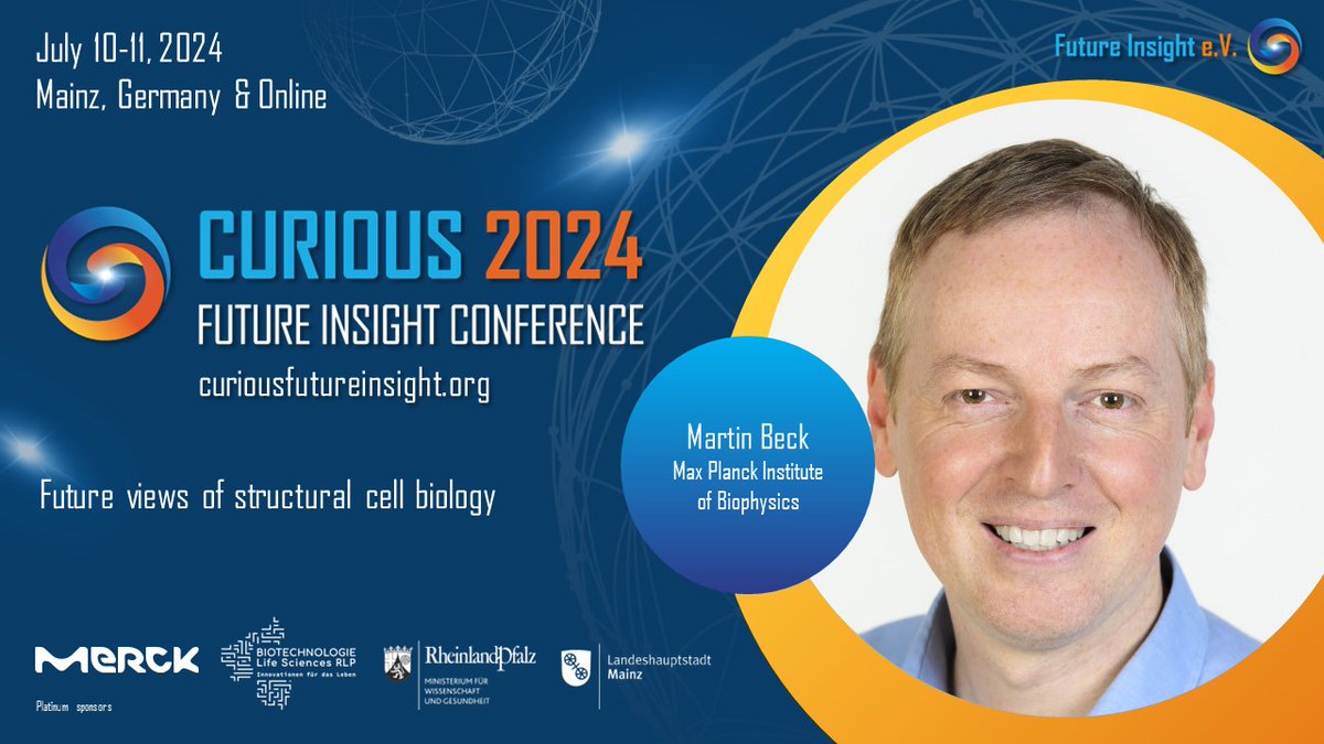 We are happy to introduce Martin Beck as a keynote speaker for the #curious2024. Come and watch his keynote - Future views of structural cell biology Get your ticket here: curiousfutureinsight.org/tickets/