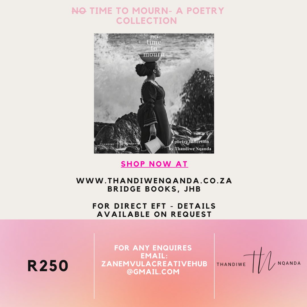 ThandiweNqanda's tweet photo. “sometimes all we need is someone to remind us to collect ourselves again.”
my lovessss, a new print is availableeeee. order your copy today😍🤍
#timetomourn #grief #love #healing https://t.co/dmAjjikNEJ