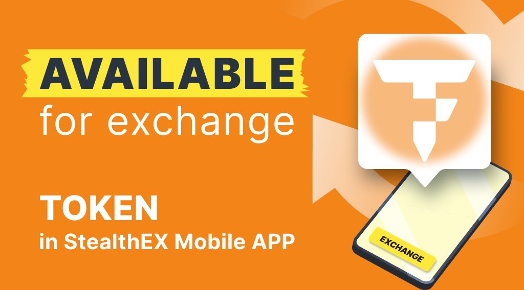 Seamless tokenization @TokenFi gives users all they need to create a token or tokenize #RWA in a simple all-in-one platform Get $TOKEN right now on StealthEX Mobile App 🤩 Google Play 👉bit.ly/3Dsuh4G Swap on web 👉stealthex.io/?to=token No registration & limits 💥