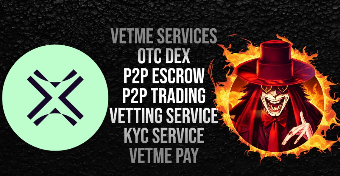 What cool I found about @VetmeToken is that they are building a portfolio of services, and they are focused on them! Services like: - OTC DEX - P2P Escrow - P2P trading - Vetting service - KYC Service - VetMe Pay This is a cool variety of services if you ask me, and I will be