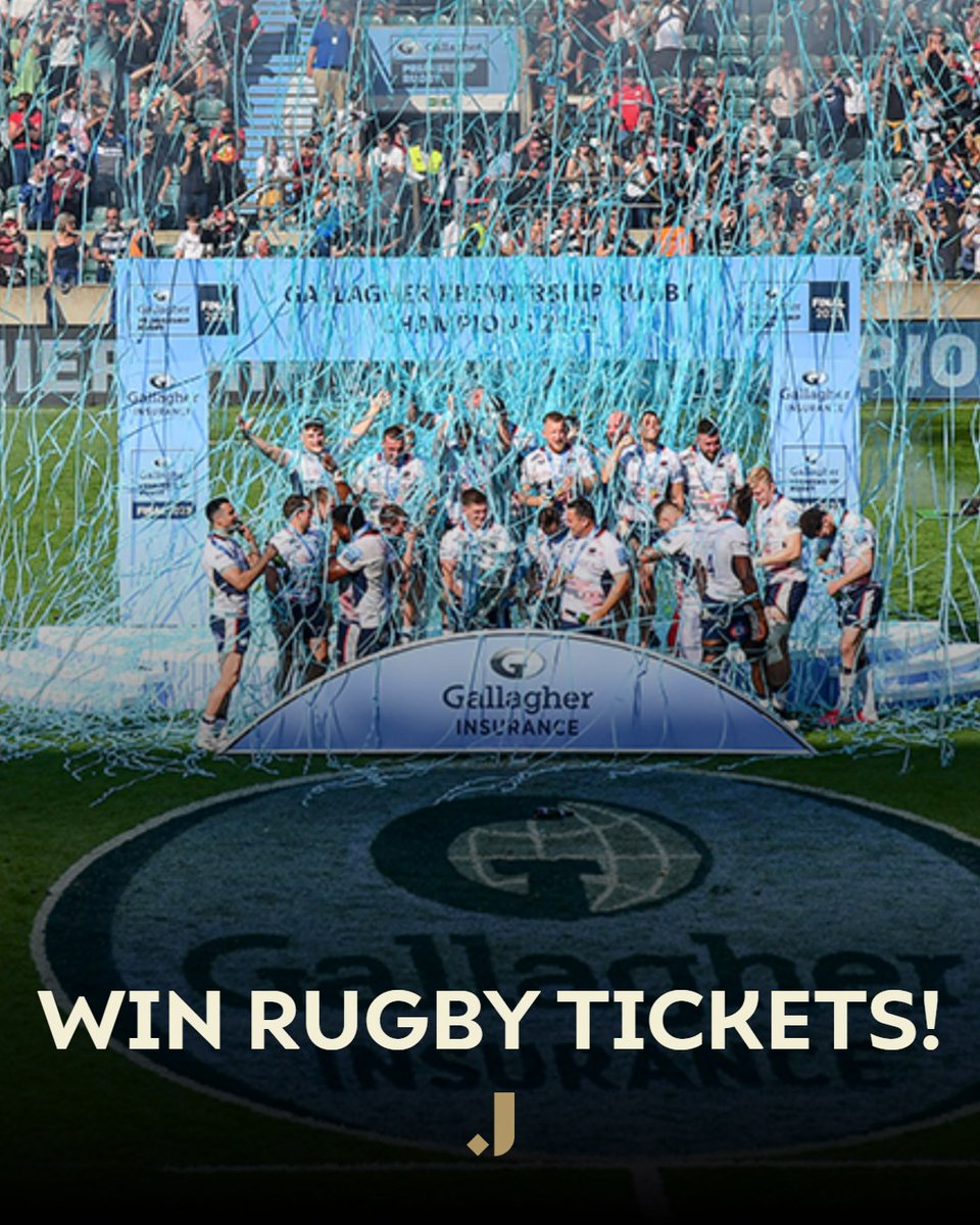 One for all you 🏉 fans... We’ve teamed up with our Community Partner @GallagherUK to give you a chance to win 1 of 10 pairs of tickets to the Gallagher Premiership Rugby Final 2024 on Saturday 8 June 2024 at Twickenham Stadium 🏟 Enter here: bit.ly/3QTzl8b (1/2)