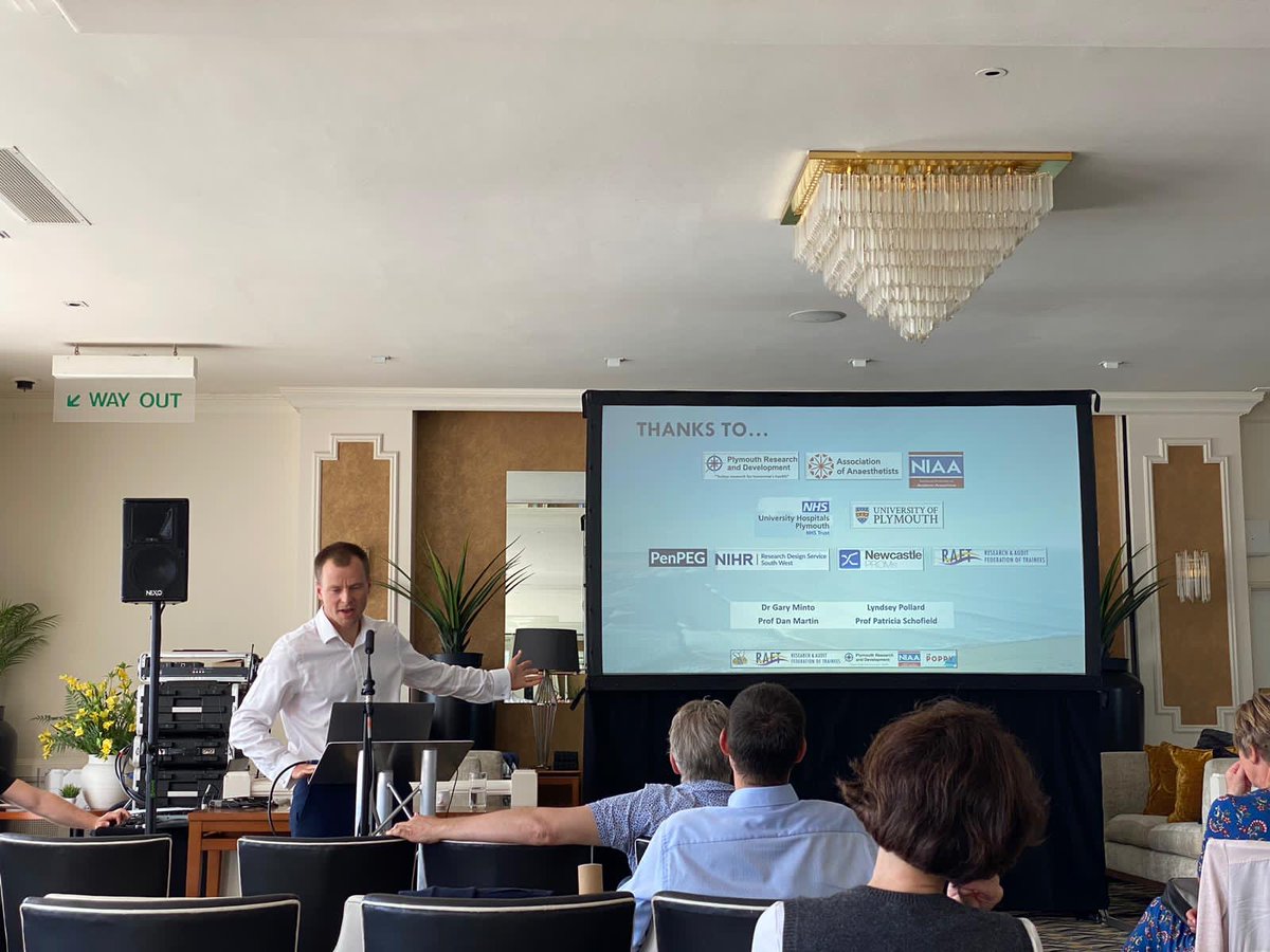 Our current SWARM fellow Dr Adam Brayne presenting our work on the <a href="/thepoppystudy/">The POPPY Study</a> at the recent <a href="/SASWRorg/">SASWR</a> meeting held in Saunton Sands. Great to see the fruition of a great deal of hard work!