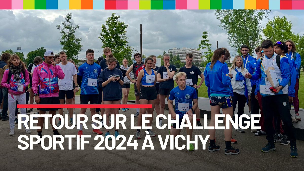 A Vichy, +1000 étudiants passionnés de sport se sont affrontés lors du #Challenge2024.
🔥🏀🏐⚽️🏸🏋️‍♀️🏊‍♀️🚣🏼‍♀️🏃‍♂️🏃🏿‍♀️🎓🏆
Reportage : letudiant.fr/lifestyle/enga…

@FFSportU @villedevichy @vichysport @auvergnerhalpes @sup_recherche @Sports_gouv @Agence_du_Sport #GCN2024