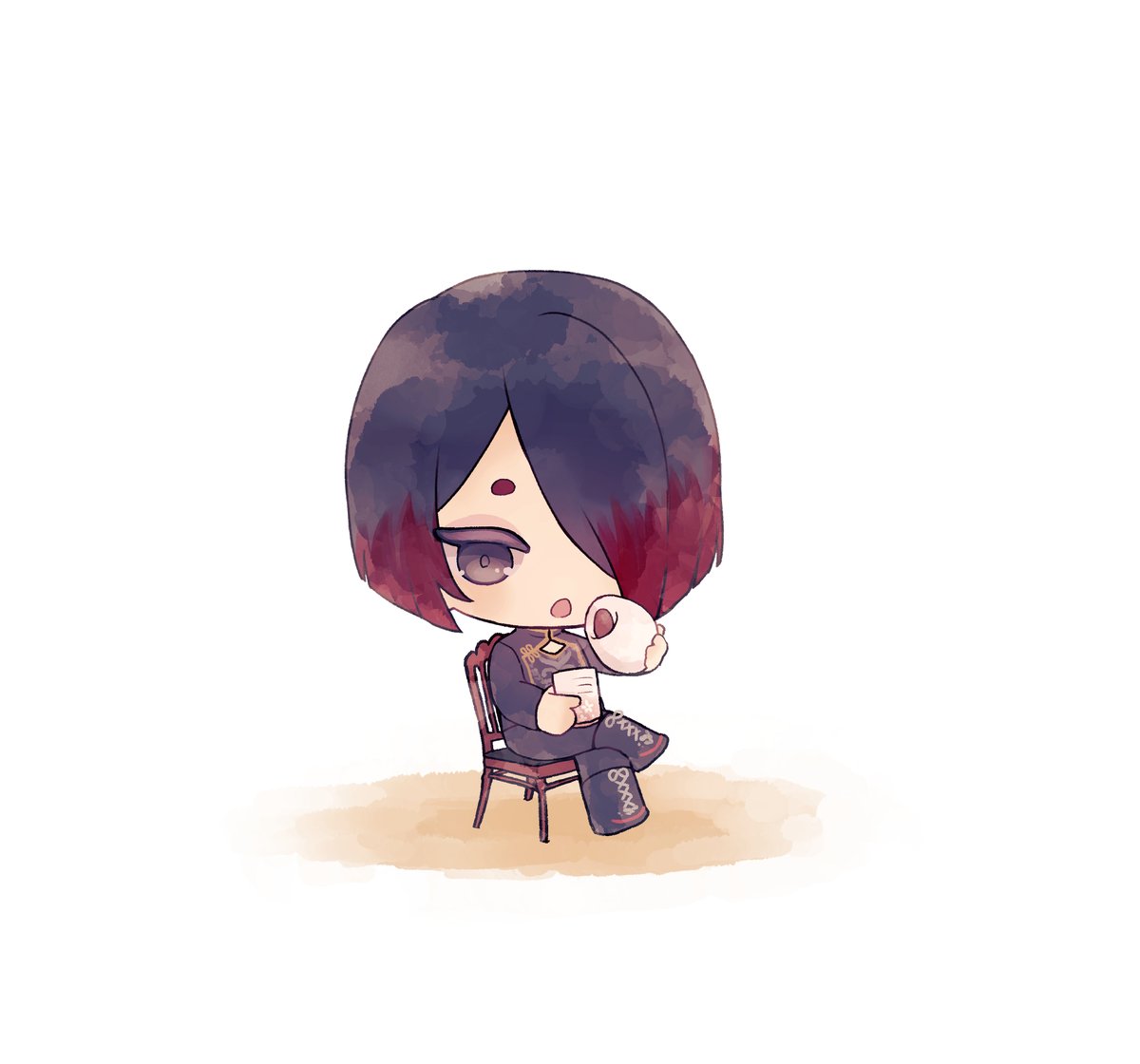 【一緒に休んでくれる執事】  

今週もお疲れ様ございました。

頑張った自分に
ご褒美をあげてみてはいかがでしょう。

疲れたときは「甘いもの」ですよ…主様🌹
#あくねこ #ユーハン