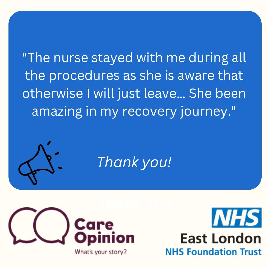 💥Today’s #FeedbackFriday is for the nurses at our Forensic Services. Keep up the good work! 👏Read the full story here: careopinion.org.uk/1152914