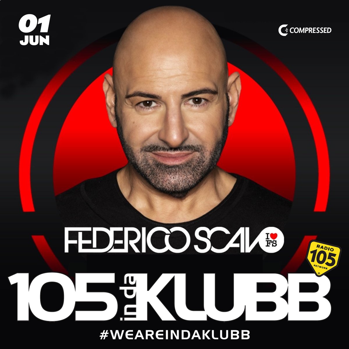 ☑ @FedericoScavo on #105INDAKLUBB!
➖
Ogni weekend con il radioshow
#MyKlubb di @andreabellidj
e con i mixati dei Top dj Italiani
e Internazionali
➖
#WEAREINDAKLUBB
La notte dance firmata @Radio105 💥
#playitloud