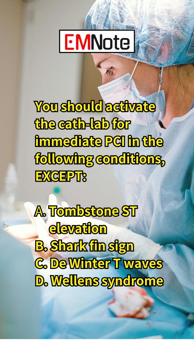 Wellens syndrome indicates critical stenosis of the LAD coronary artery, which requires urgent PCI preferably within 48 hours of presentation. youtube.com/shorts/2FT6bpG… Stress testing should be avoided in Wellens syndrome, as it can precipitate acute MI and sudden death.