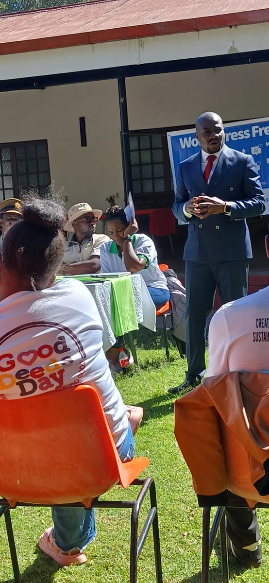 misazimbabwe's tweet photo. @ZUJOfficial Secretary General @mswathikangwane urged the journalists to involve themselves in the discussions around legislative intent of the government and give input to ensure an industry we all desire.
#WPFD24
#EnvironmentStory
#SustainableFuture https://t.co/Aq6VxUAYNl