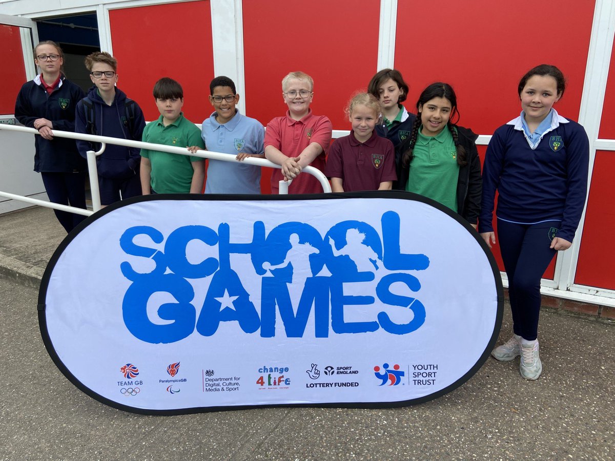 Here's our teams, all ready for the KS2 and KS3 School Games' Boccia competition at TDMS. #BeliefHonestyAspiration