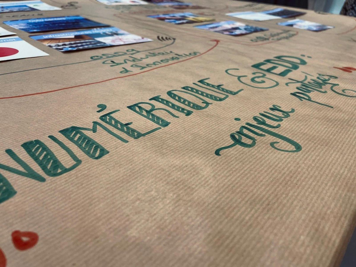 #EDD | La Délégation régionale académique à l'éducation artistique et culturelle et la Délégation régionale académique au numérique éducatif se sont mobilisées ensemble autour de « l'Education au développement durable &amp; numérique »  
👉 Découverte de la fresque du numérique