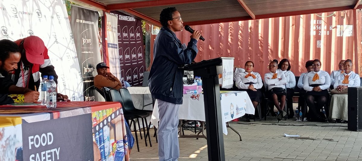 NACOSA's GBV Technical Specialist, Dr Ntlotleng Mabena giving the Message of Support on behalf of NACOSA and @firstforwomen #ItTakesAVillage