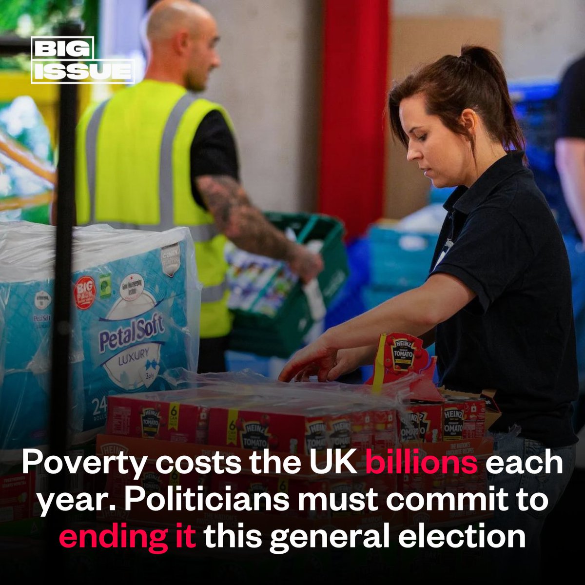 “People are still struggling to afford the essentials and having to go to food banks.” @IsabellaMcrae chats to @helen_barnard of the @TrussellTrust about why it's so important that ending poverty is central in each party's general election manifesto. 👇 bigissue.com/news/social-ju…