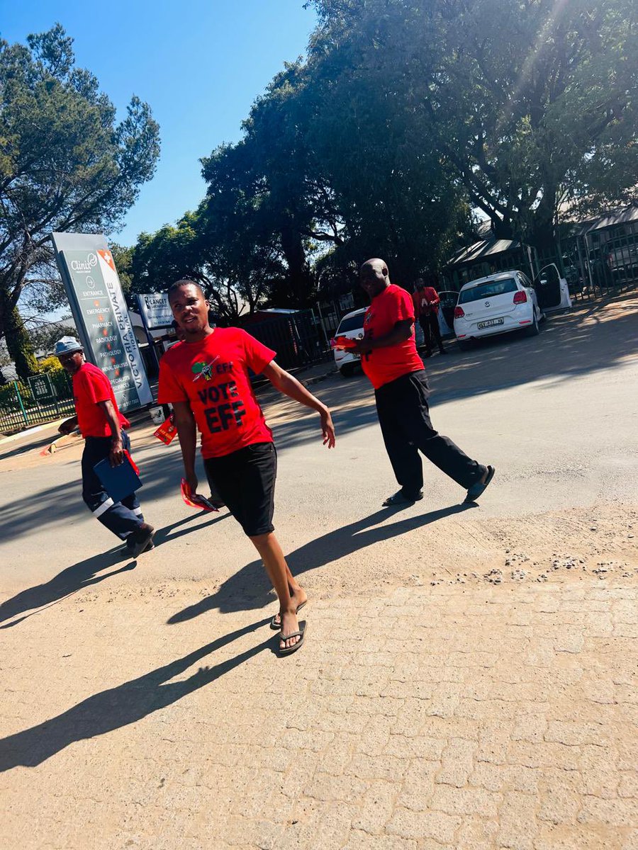🔺Road To Victory🔺 In Pictures| Blitz currently underway in Mafikeng Taxi Rank, Ngaka Modiri Molema District. Let’s go #VoteEFF29May2024!